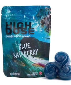Hoge dosis – Blauwe frambozengummy
