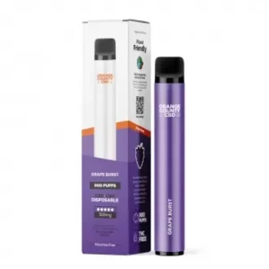Grape Burst Vape Pen 500mg CBD+CBG (klaar voor gebruik)