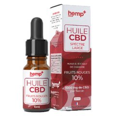 CBD-olie met rode vruchten. Breed spectrum. THC-vrij (10 ml)